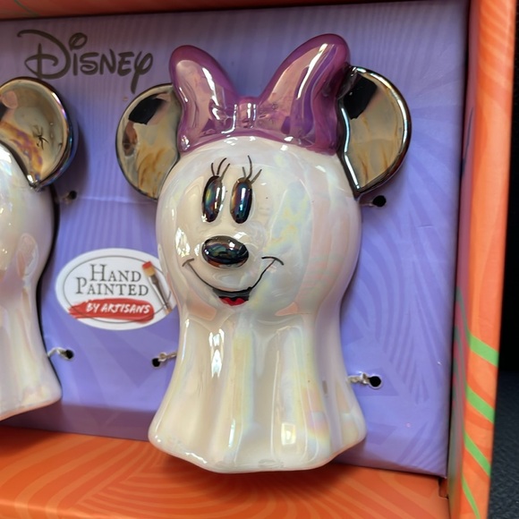 Disney Mickey and Minnie Ghost Iridescent Salt and Pepper Shakers - Picture 9 of 12
